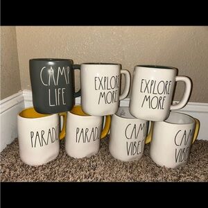 Rae Dunn Mug Collection - Gray, Cream, Yellow